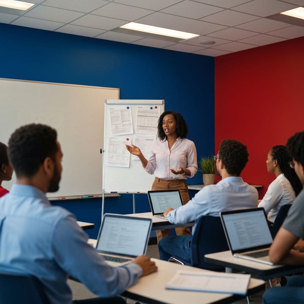 Tax preparation training classroom